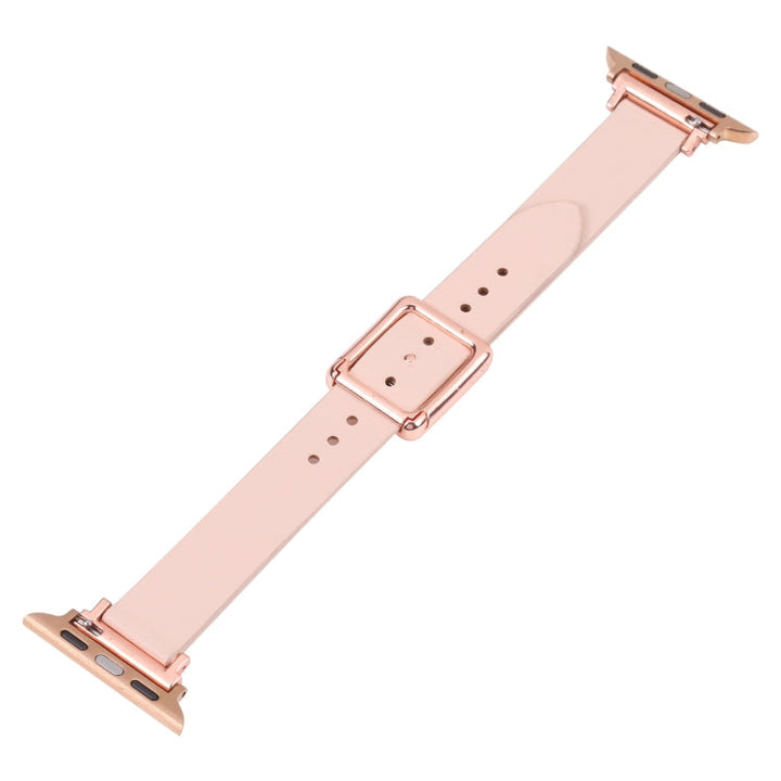 Stornfield | Frerndorf | Magnetic Rose Gold Square Buckle Strap for Apple Watch Series 9&8&7 41mm / SE 3&SE 2&6&SE&5&4 40mm / 3&2&1 38mm (Midnight Blue)