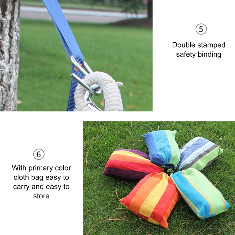 Stornfield | Double Outdoor Thick Canvas Hammock, Indoor Swing, Size: 200x100cm (Dark Blue)