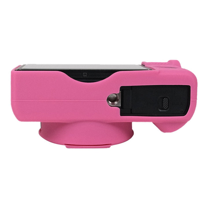 Stornfield | For Canon PowerShot G7 X Mark III / G7X3 Soft Silicone Protective Case with Lens Cap (Rose Red)