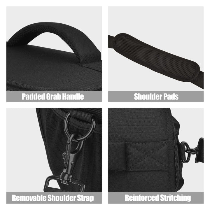 Stornfield | Cwatcun D67 Crossbody Camera Bag Shoulder Bag for Photography Lens, Size: 22 x 15 x 15 cm S(Black)