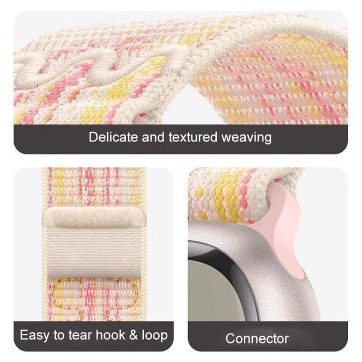 Stornfield | For Apple Watch Series 5 40mm Nylon Loop Band (Starlight Rose Yellow)
