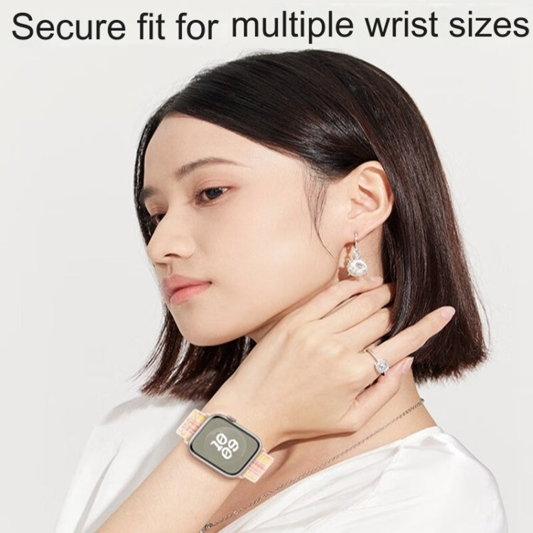 Stornfield | For Apple Watch Series 5 40mm Nylon Loop Band (Starlight Rose Yellow)