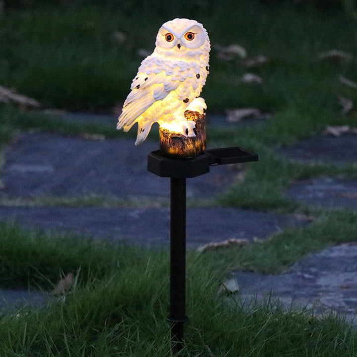 Outdoor Eagle Owl Statue LED Solar Garden Light Waterproof Lawn Lamp | Stornfield