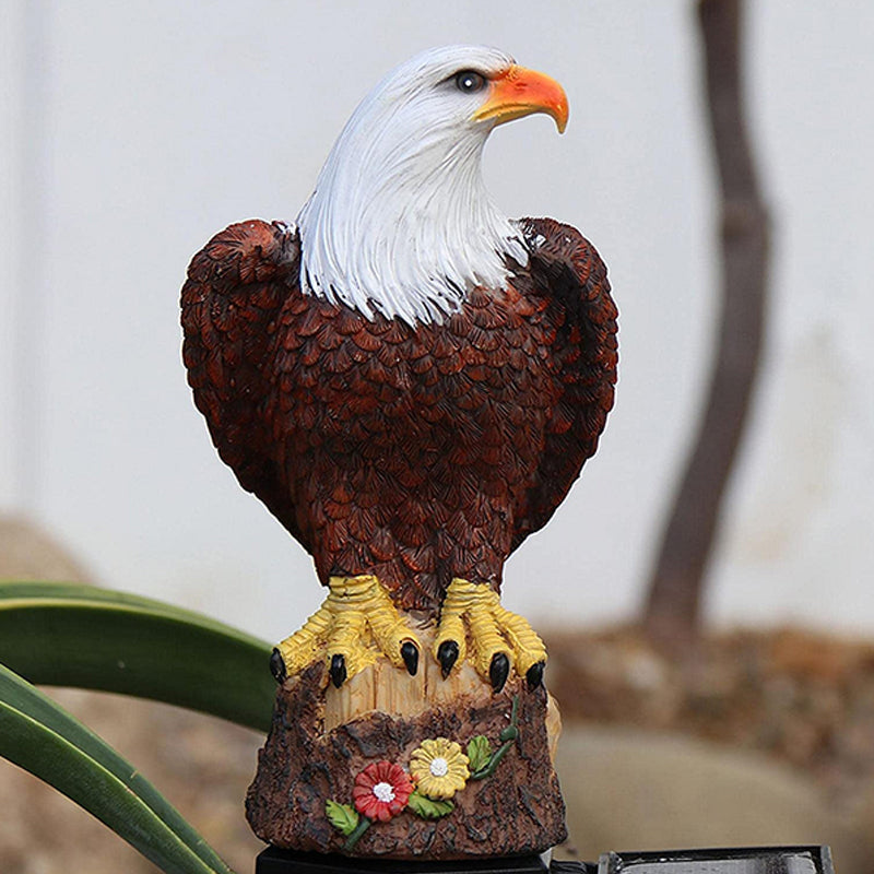 Outdoor Eagle Owl Statue LED Solar Garden Light Waterproof Lawn Lamp | Stornfield