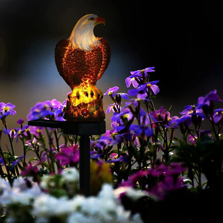 Outdoor Eagle Owl Statue LED Solar Garden Light Waterproof Lawn Lamp | Stornfield