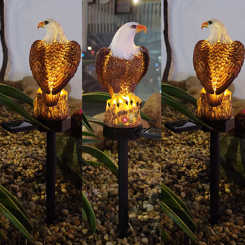 Outdoor Eagle Owl Statue LED Solar Garden Light Waterproof Lawn Lamp | Stornfield