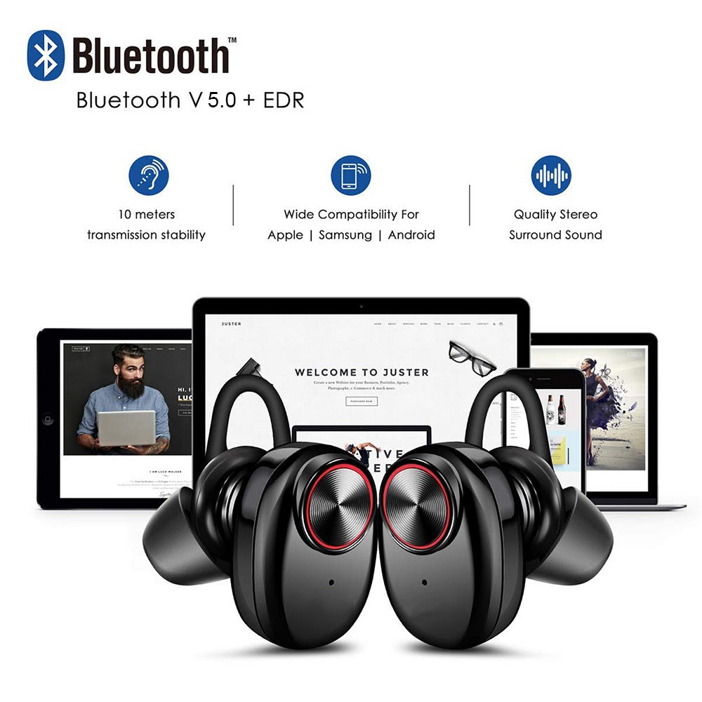 Wireless In-Ear Headphones Bluetooth V5.0 (black) | Stornfield