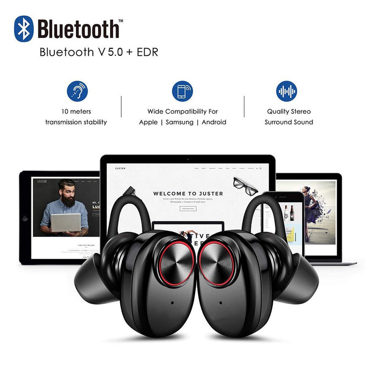 Wireless In-Ear Headphones Bluetooth V5.0 (black) | Stornfield