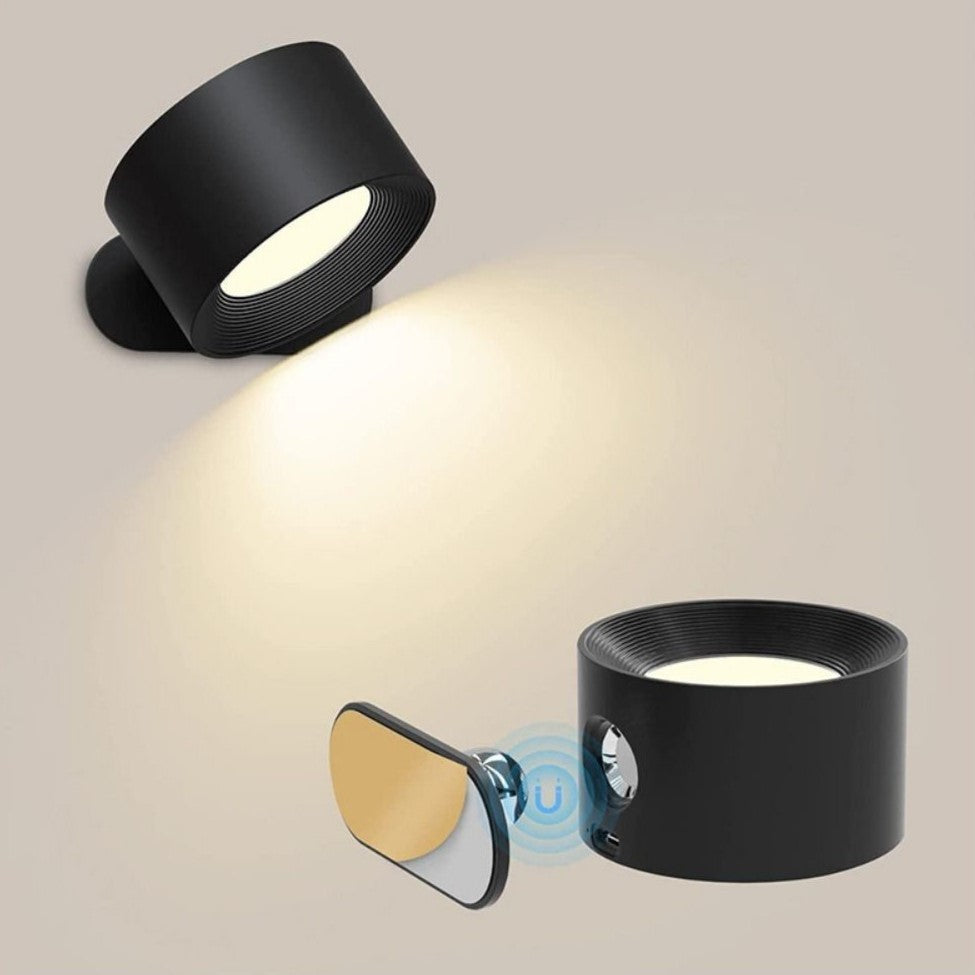 Stornfield | Spotlight Wireless Wall Lamp - 360° Rotation, Dimmable, Rechargeable Wall Light