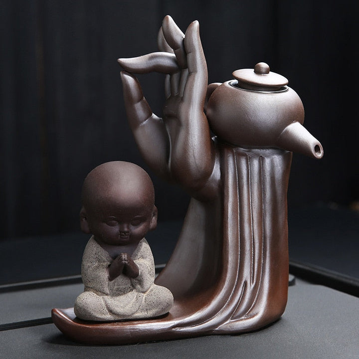 Stornfield | Ebony Tea Ceremony Accessories Set of Six Gentlemen Purple Clay Tea Set Tea Cabinet Filter Small Monk Decoration