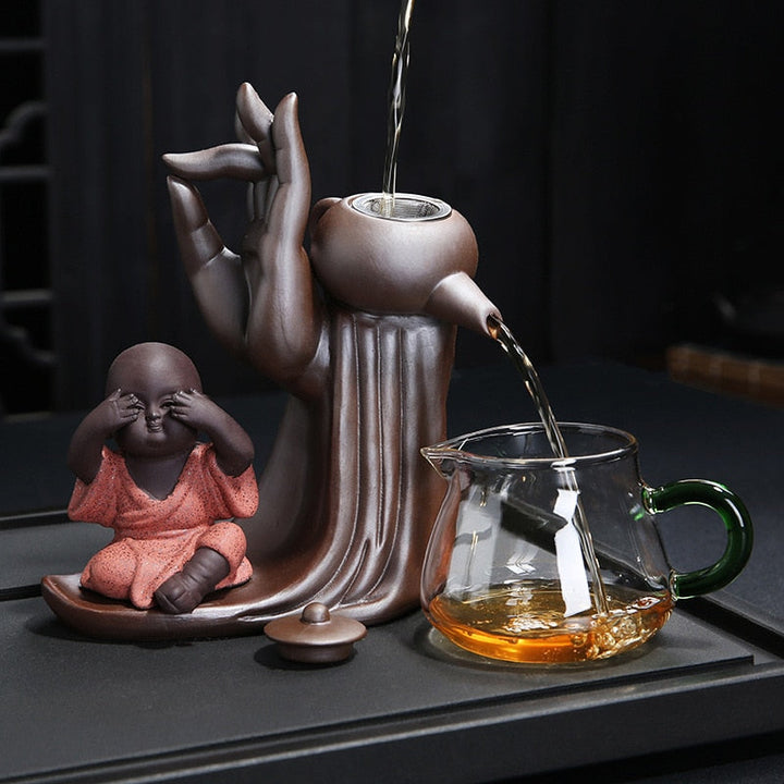 Stornfield | Ebony Tea Ceremony Accessories Set of Six Gentlemen Purple Clay Tea Set Tea Cabinet Filter Small Monk Decoration