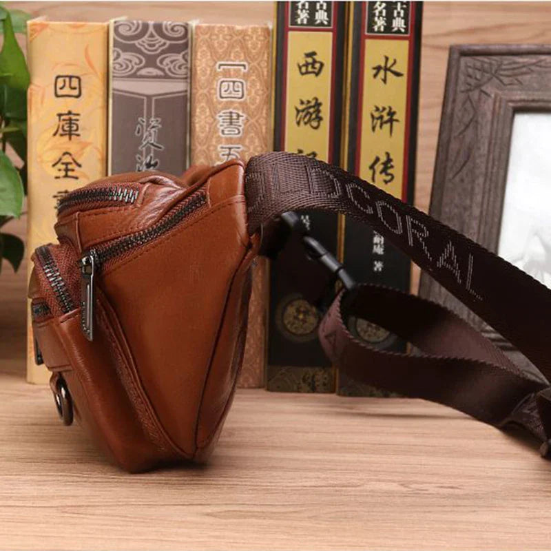 Stornfield | Genuine Leather Fanny Pack | Large Capacity, Robust Design & Versatile for Travel and Outdoor Activities