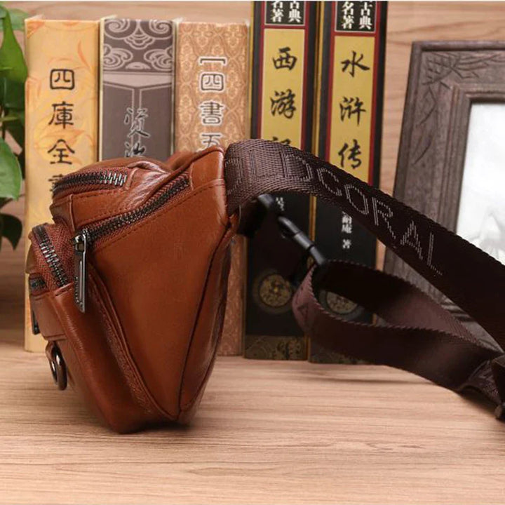 Stornfield | Genuine Leather Fanny Pack | Large Capacity, Robust Design & Versatile for Travel and Outdoor Activities