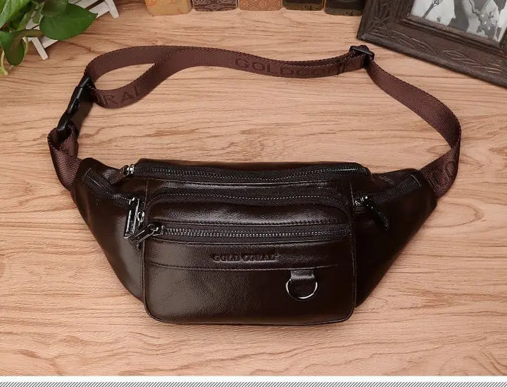 Stornfield | Genuine Leather Fanny Pack | Large Capacity, Robust Design & Versatile for Travel and Outdoor Activities