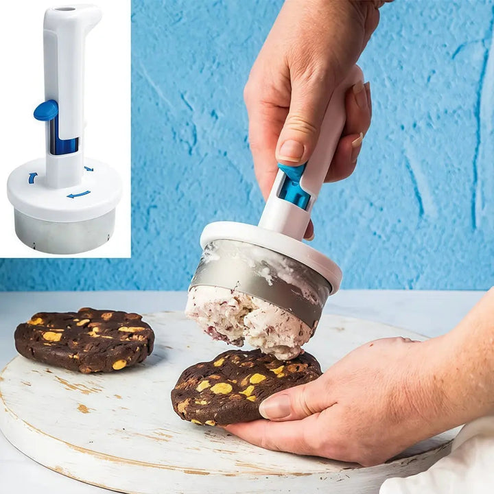 Stornfield | Stainless Steel Ice Cream Scoop – With One-Hand Release & Ergonomic Handle