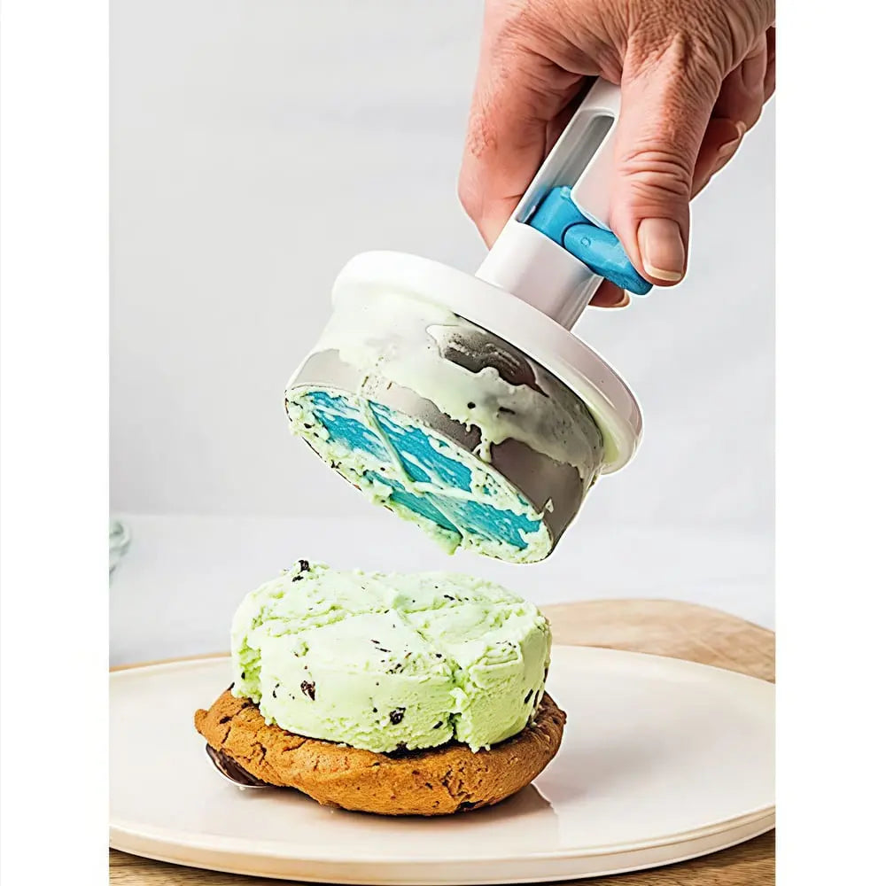 Stornfield | Stainless Steel Ice Cream Scoop – With One-Hand Release & Ergonomic Handle