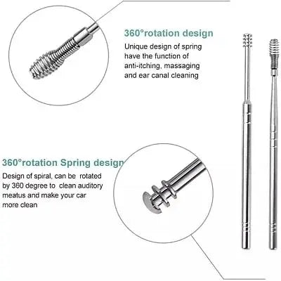 Stainless Steel Ear Cleaner Set 6-piece for Ear Care | Stornfield