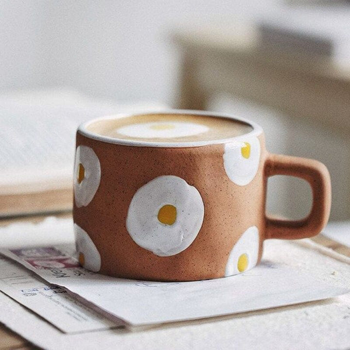 Egg hand-painted coffee mug | Stornfield