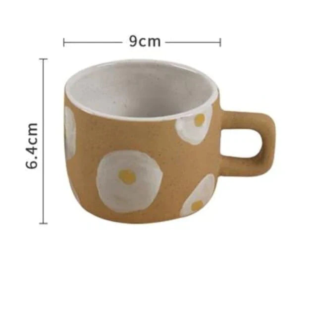 Egg hand-painted coffee mug | Stornfield