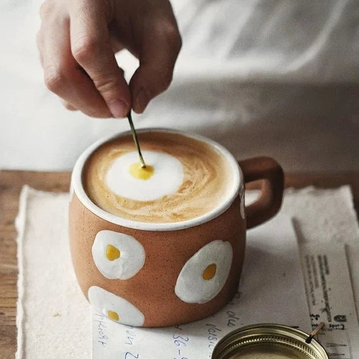 Egg hand-painted coffee mug | Stornfield