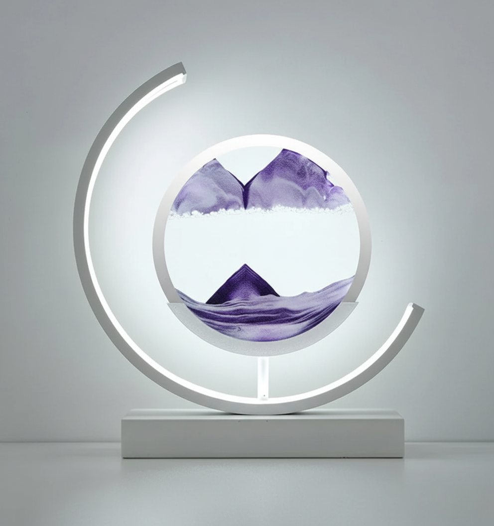 DuneGlow Table Lamp – Handmade Ambient Lamp with Soothing Light and Modern Design | Stornfield