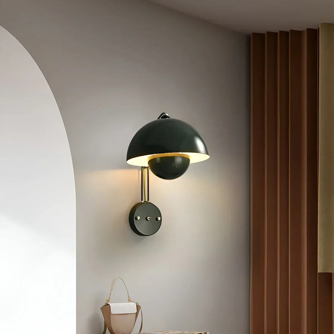 BudLume - Cozy Scandinavian Mushroom Wall Lamp Stornfield