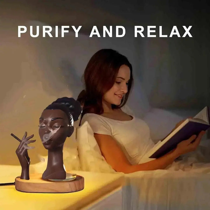 Stornfield | Elegant Incense Holder in the Form of a Black Woman's Head