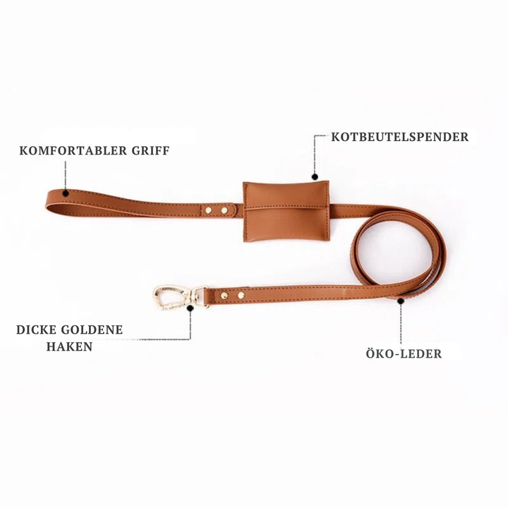 Adjustable Leather Dog Harness with Custom Engraving Stornfield
