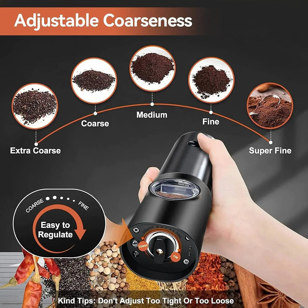 Electric spice grinder set with USB-C charging station | Stornfield
