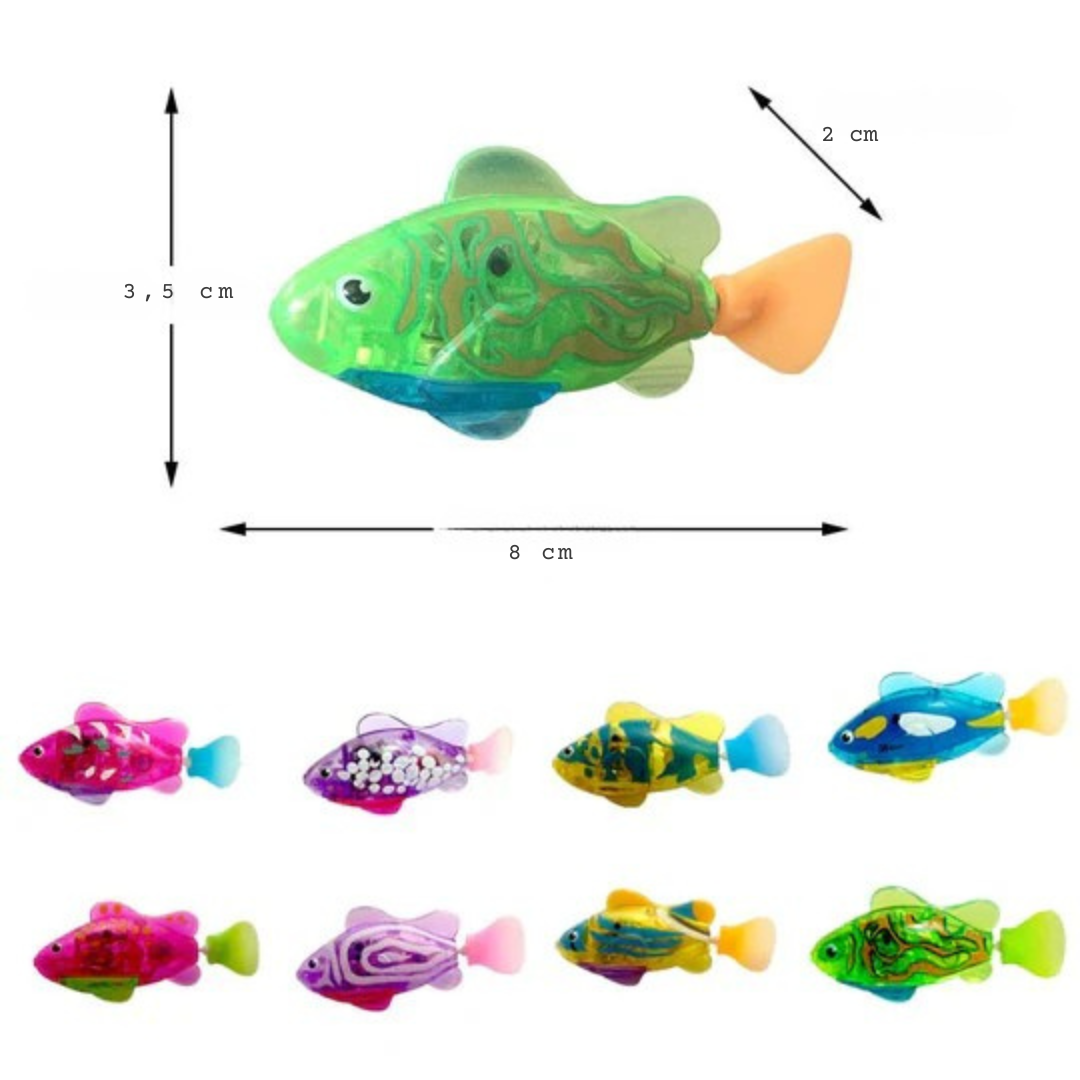 Electronic swimming fish with LED light Stornfield