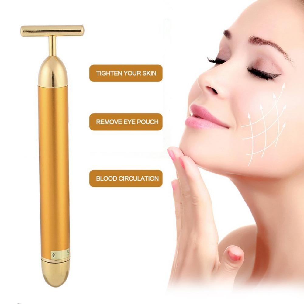 Facial T-Bar Gold Massager | Stornfield