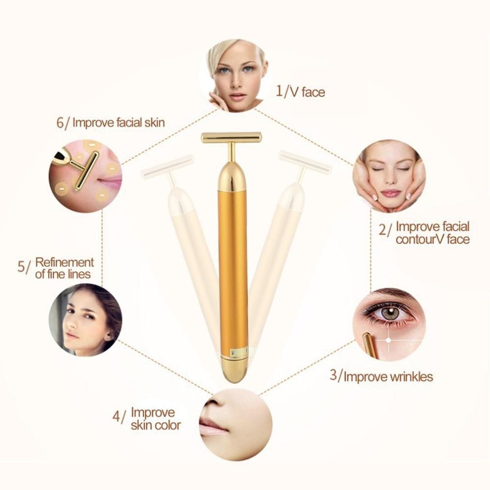 Facial T-Bar Gold Massager | Stornfield