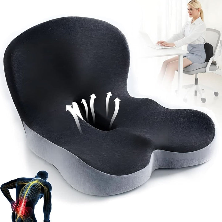 Stornfield | Ergonomic Seat Cushion with Lumbar Support