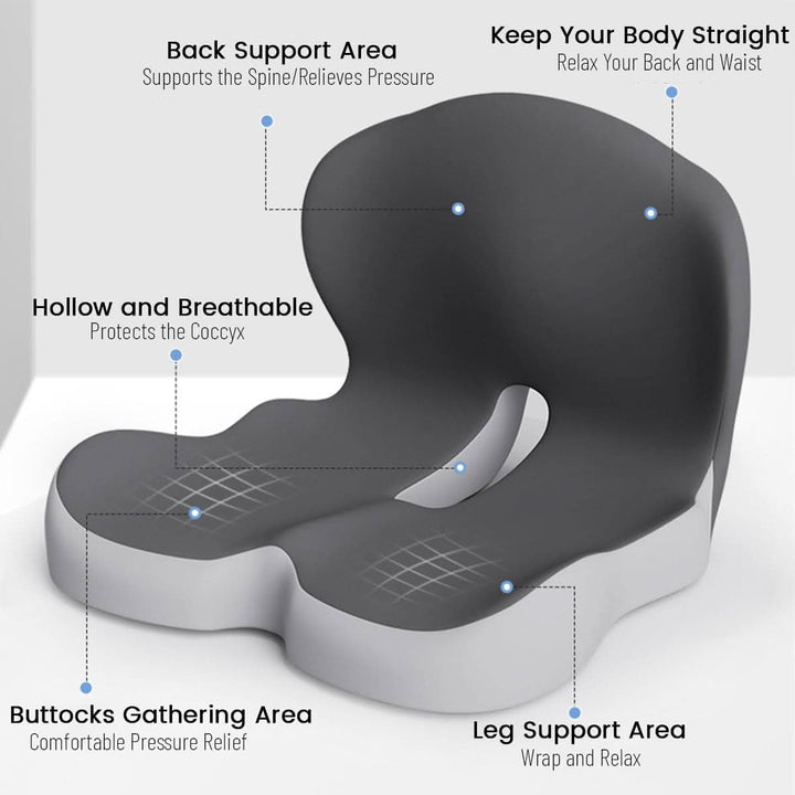 Stornfield | Ergonomic Seat Cushion with Lumbar Support