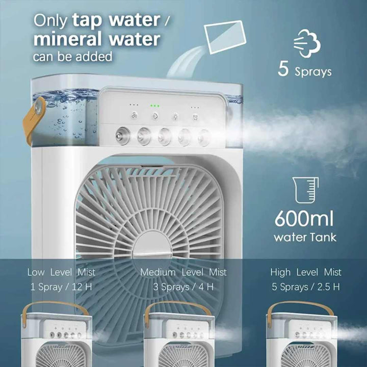 Evaporative 4-In-1 Mini Mobile Air Conditioning Fan | Stornfield