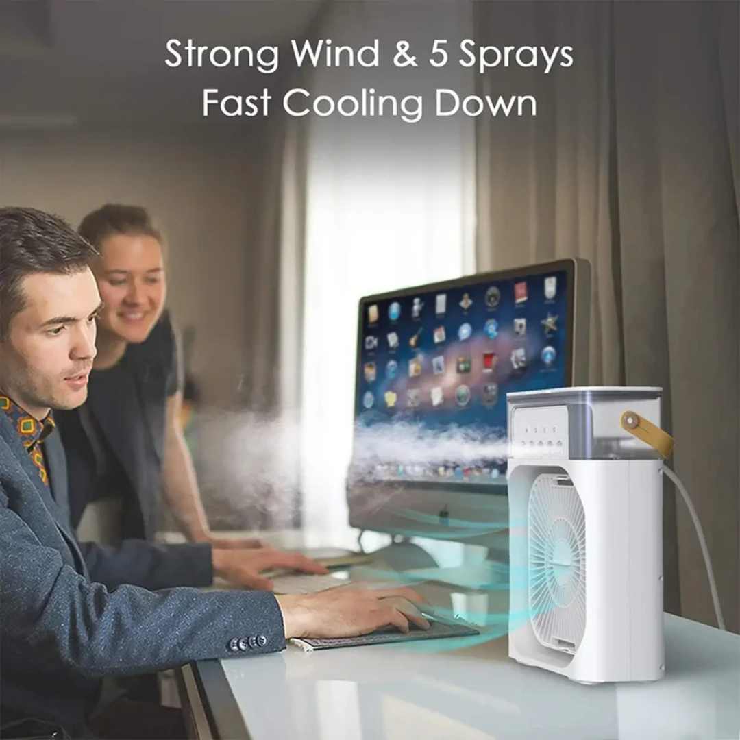 Evaporative 4-In-1 Mini Mobile Air Conditioning Fan | Stornfield