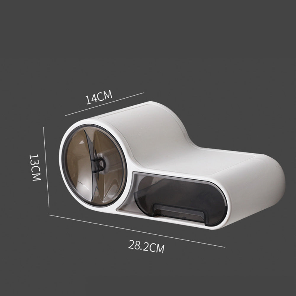 DroogHoud Self-Adhesive Toilet Paper Holder – Waterproof Wall Solution with Extra Storage Space | Stornfield