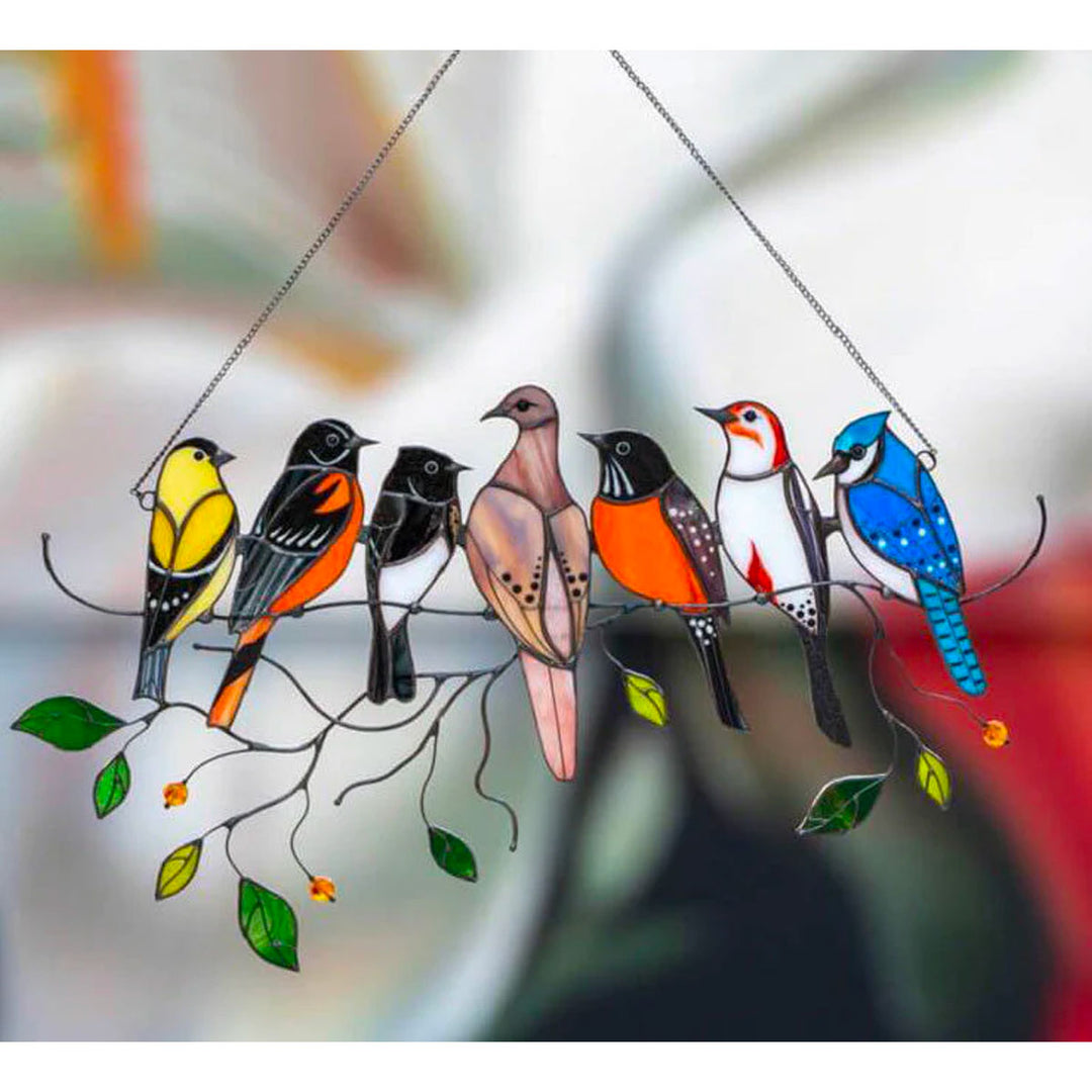 Stornfield | Stained Glass Bird Suncatcher - Francia