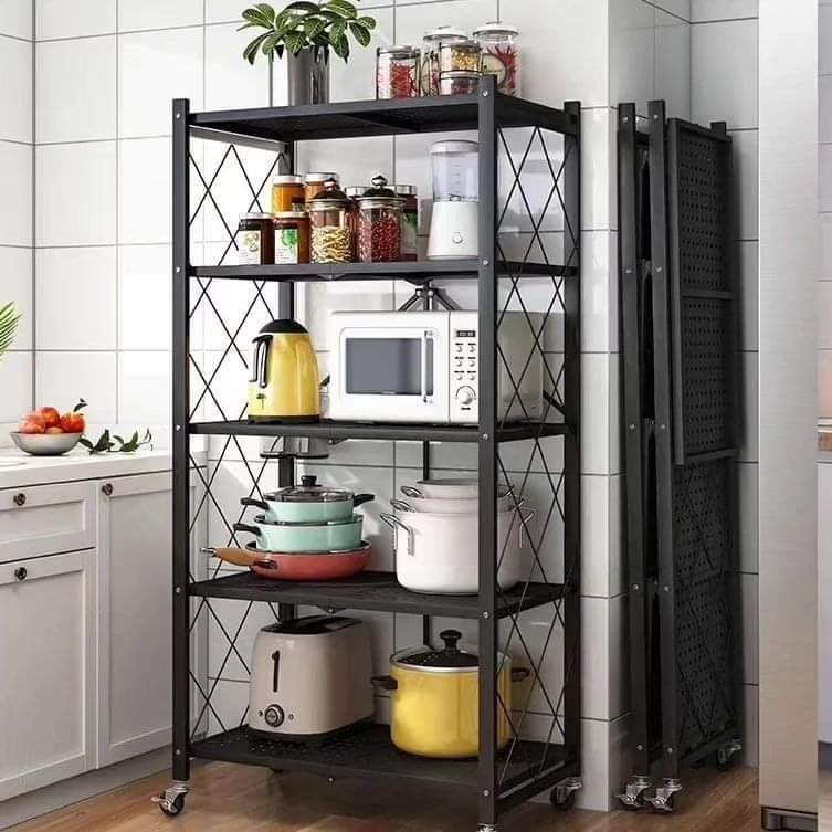 Stornfield | 5-Tier Foldable Metal Kitchen Rack
