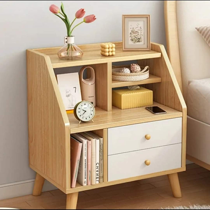 Stornfield | Wooden Nightstand with Drawer