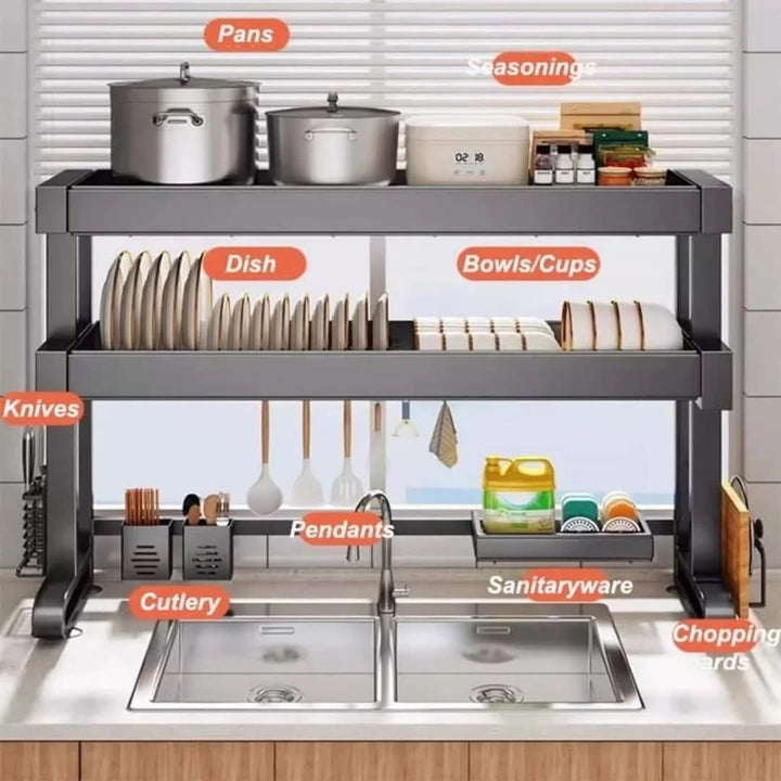 Stornfield | 2-Tier Over-the-Sink Dish Drying Rack