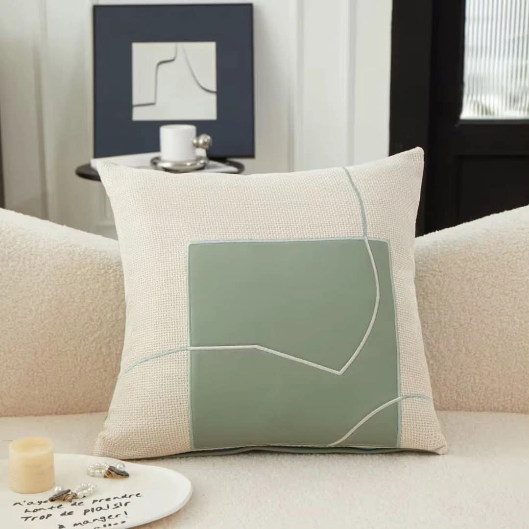 Stornfield | Geometric Embroidered Cushion Cover
