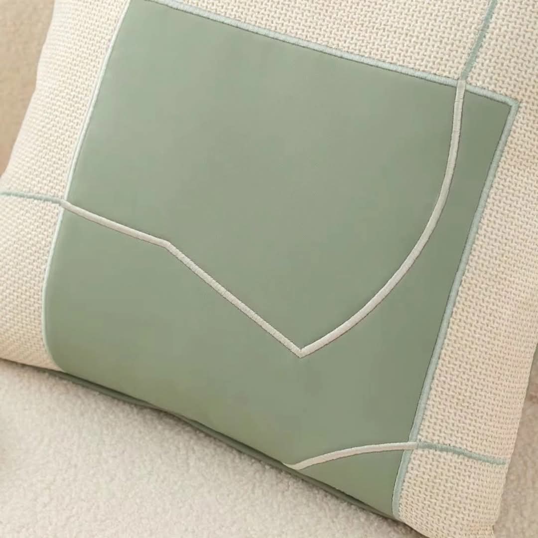 Stornfield | Geometric Embroidered Cushion Cover