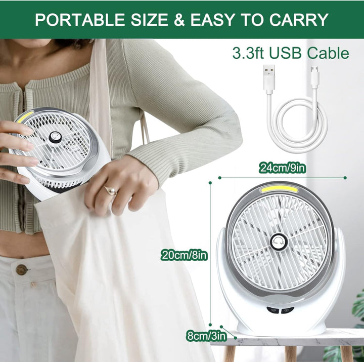 Portable Cooling  USB Desk Fan with Strong Airflow | Stornfield