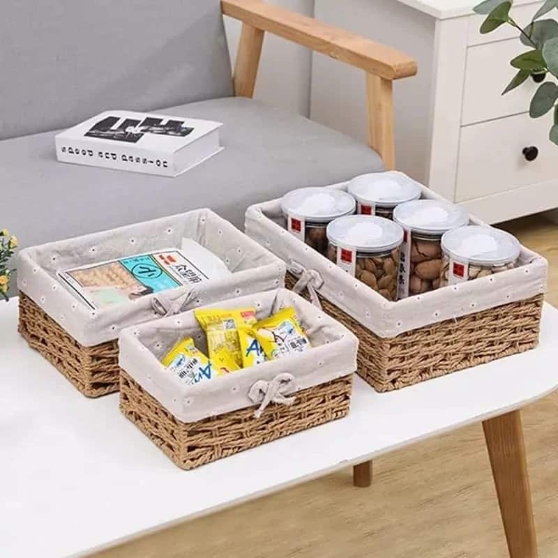 Stornfield | 3-Piece Rattan Basket Set