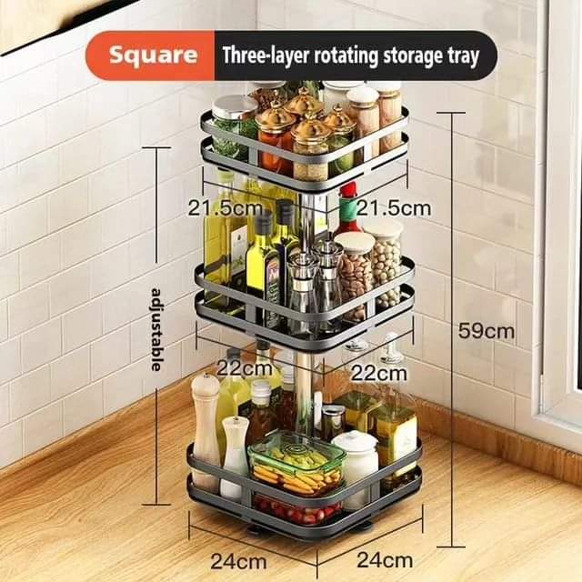 Stornfield | 3-Tier Rotating Spice Rack