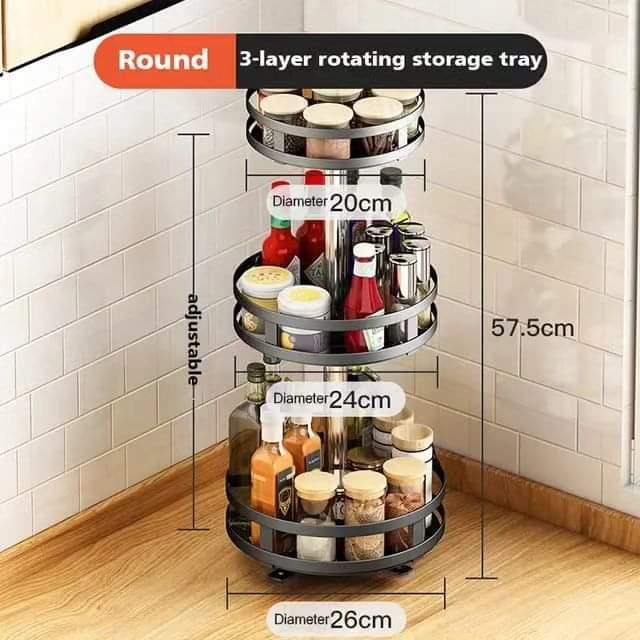 Stornfield | 3-Tier Rotating Spice Rack