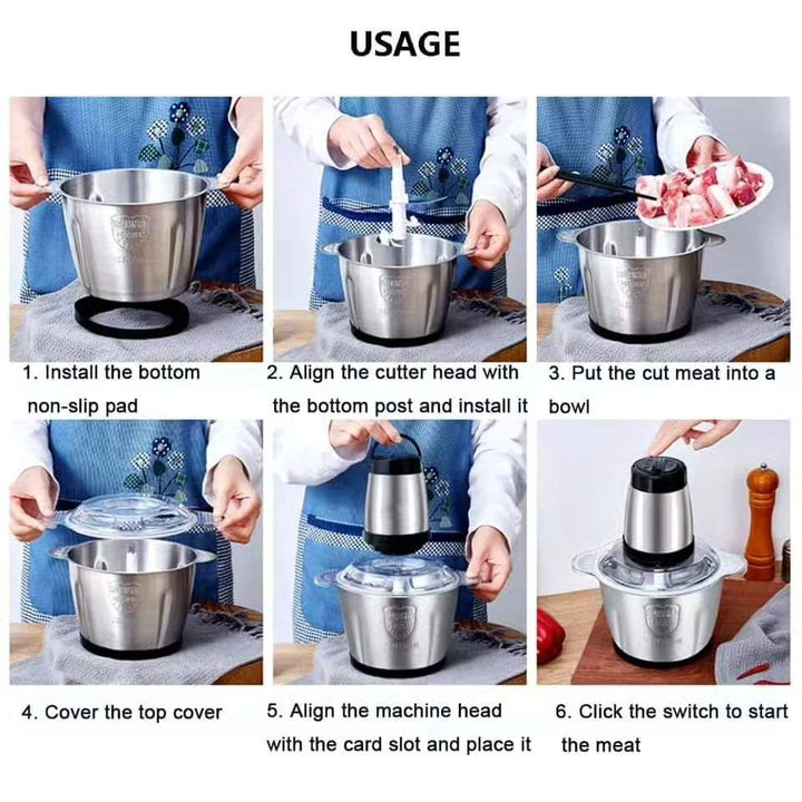 Stornfield | 3L Stainless Steel Electric Meat Grinder