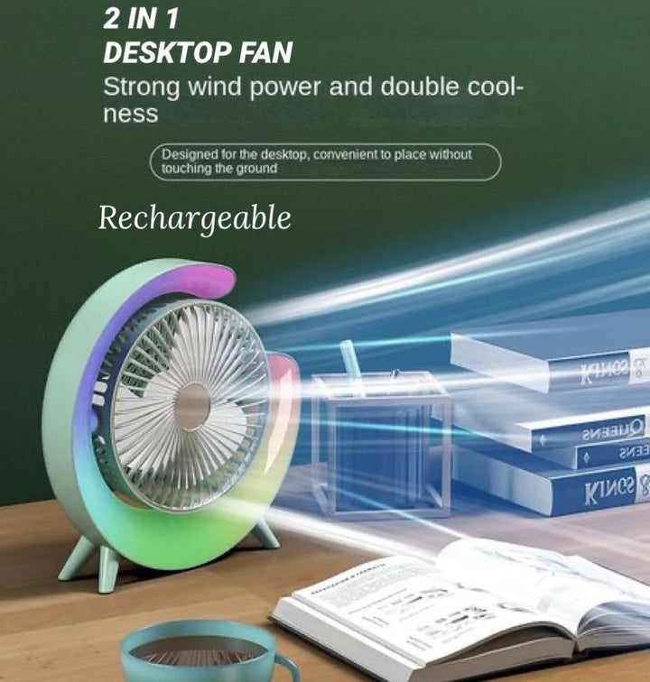 Fan Desktop Rechargeable 2:1 | Stornfield