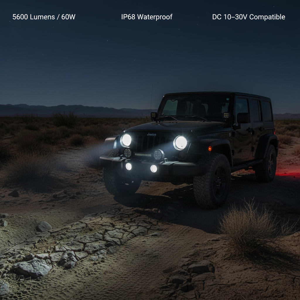 Stornfield 7 Inch LED Driving Light for Car & 4x4